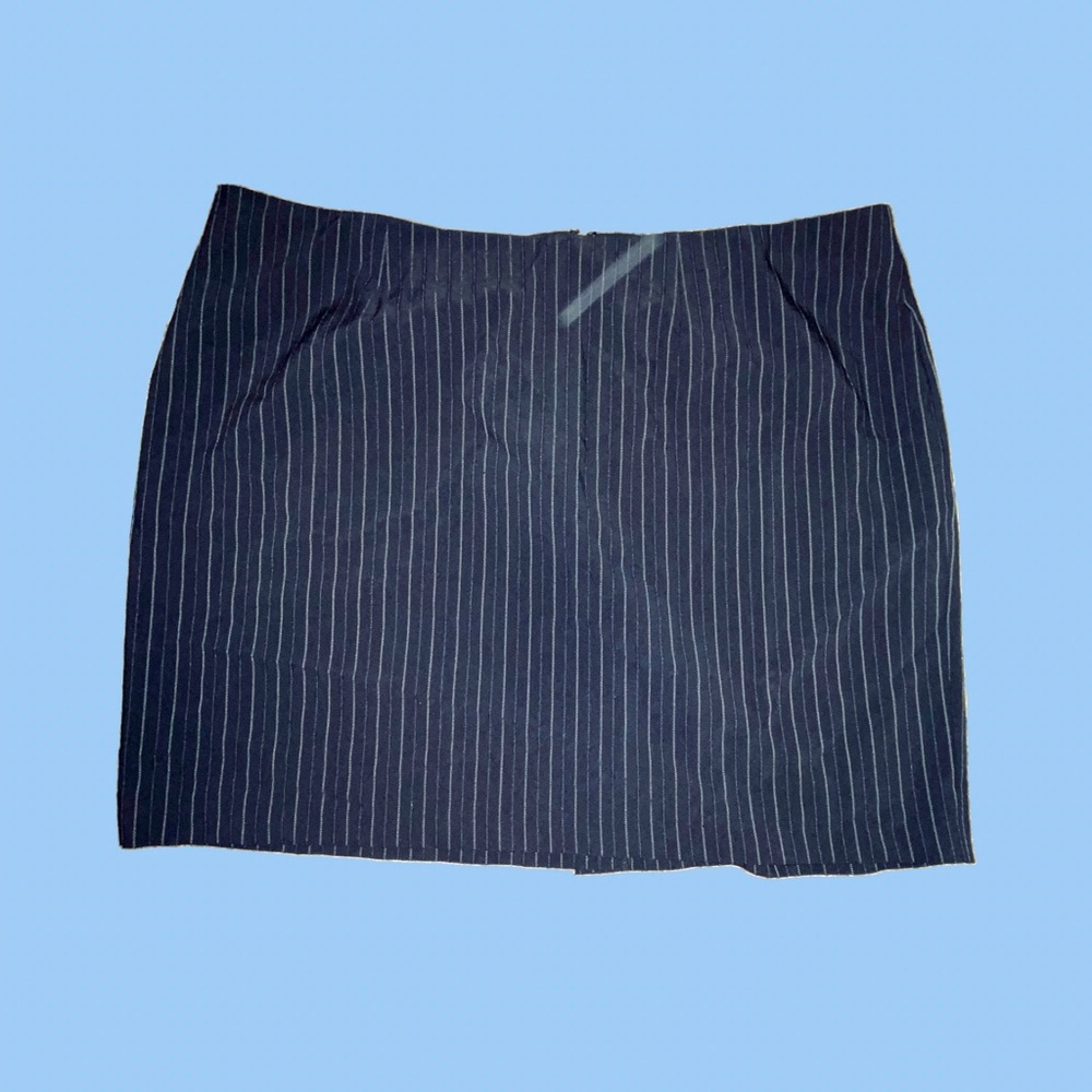 Pinstriped Pencil Skirt